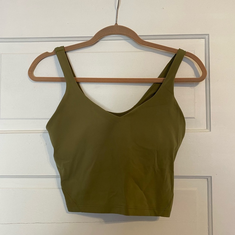 lululemon Align Tank - Bronze Green, size 8